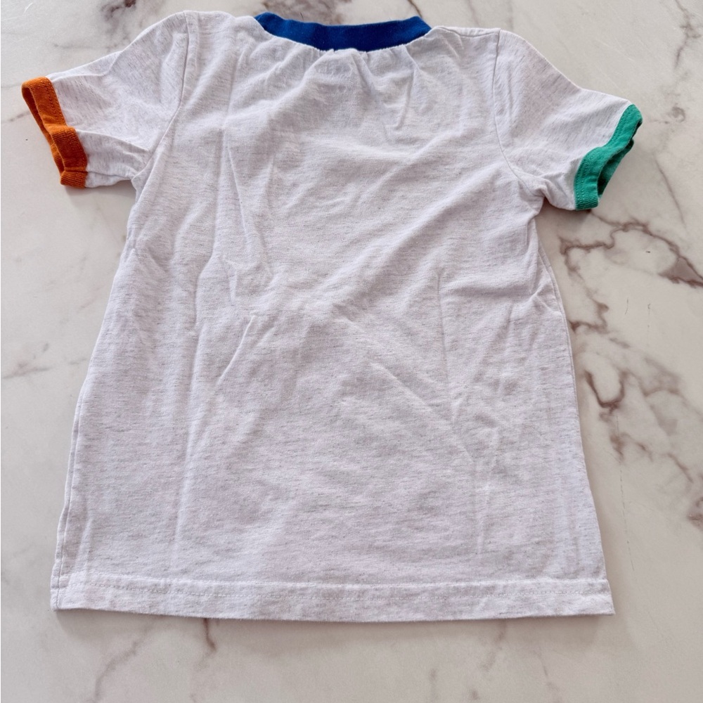 Disney Little Buddies T-Shirt - White with Blue, Green, and Orange Trim - Picture 6 of 6